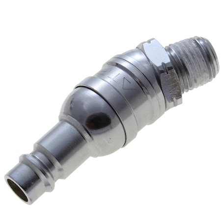 Free-Angle Plug, Free Angle, Industrial, 3/8" Body Size, 3/8" Male NPT NFAP-N3M-UB